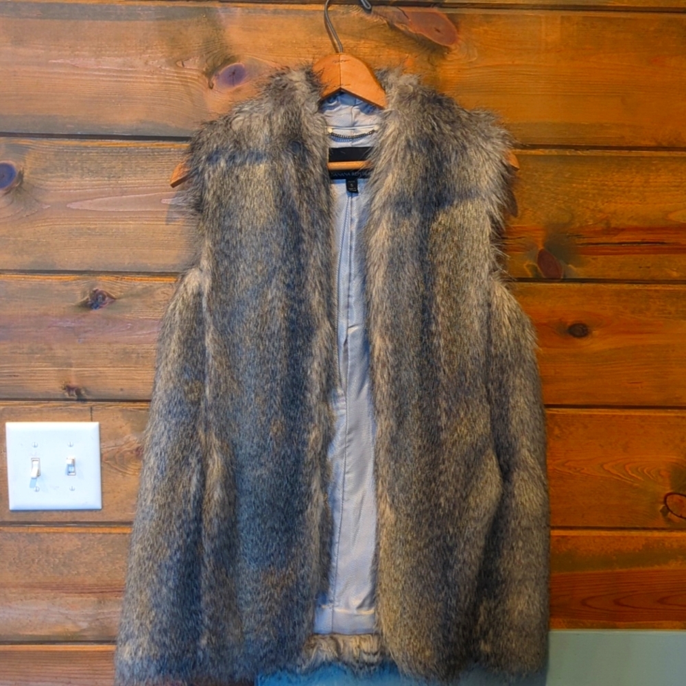 Faux fur vest